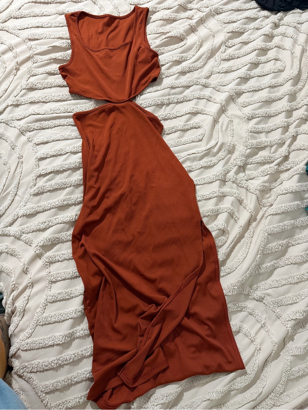 Rust Cutout Maxi Dress - Women